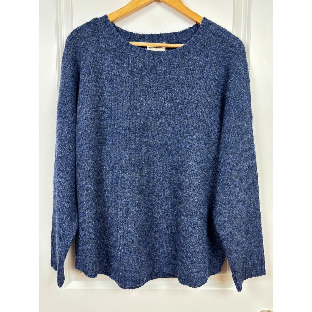 Thread & Supply Nannie Sweater Denim Blue‎ XXLP Short Story New With Tags